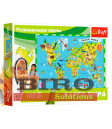 TF Puzzle "100 Educational - World Map"(ru)